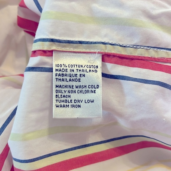 TALBOTS Colorful 😁 Striped Button-Up Shirt - Picture 3 of 7